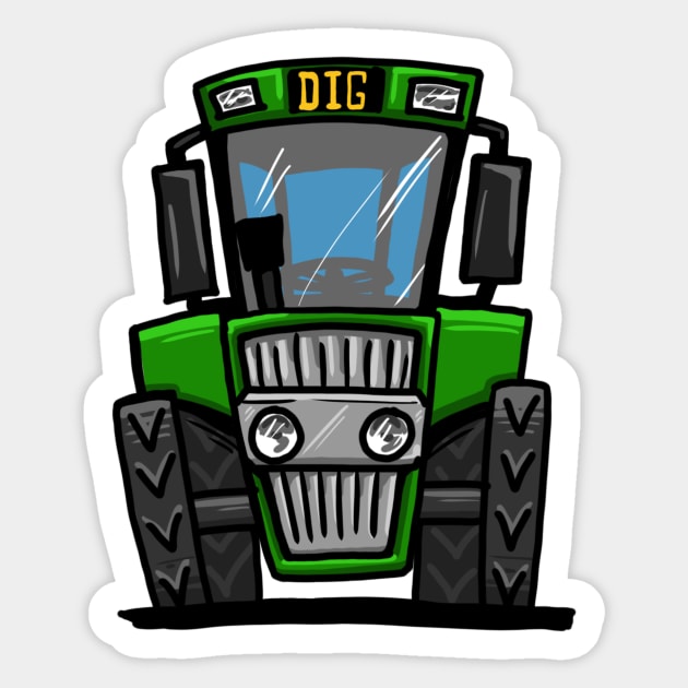 Tractor Sticker by y30man5